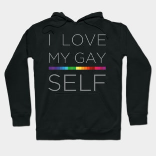 I love my gay self Hoodie